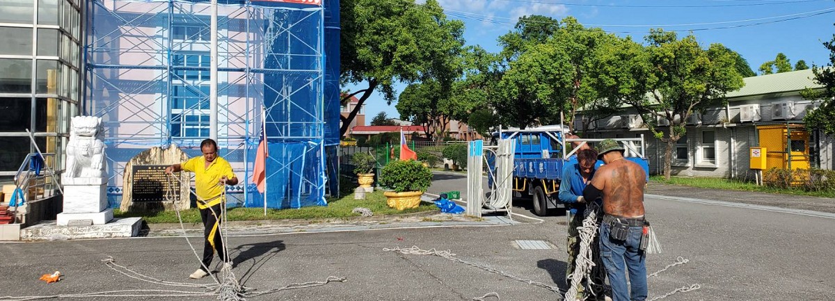 彰化二林鷹架工程實景