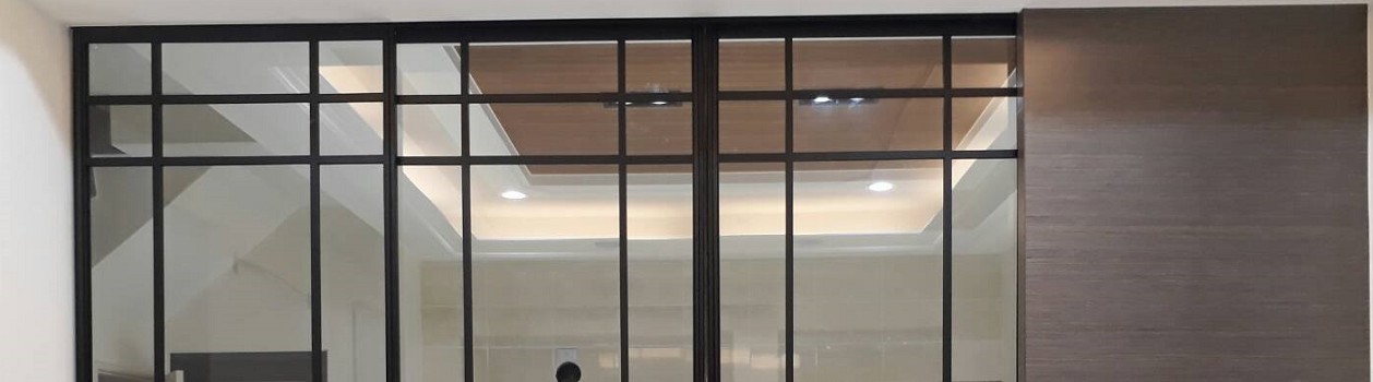 小瑜拉門 南投細鋁框玻璃拉門 安裝案例